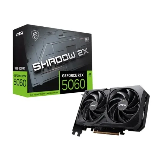 MSI GeForce RTX 5060 8G SHADOW 2X OC 8GB GDDR7 Graphics Card
