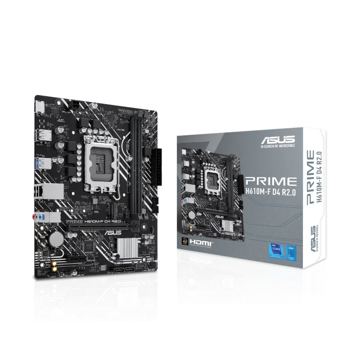 ASUS PRIME H610M-F D4 R2.0 Intel LGA1700 Micro-ATX Motherboard
