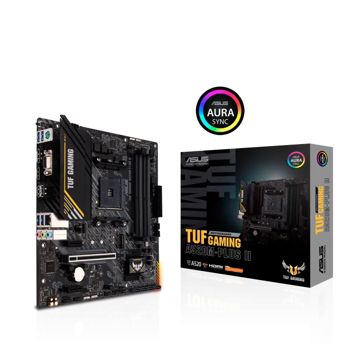 ASUS TUF GAMING A520M-PLUS II micro ATX Motherboard