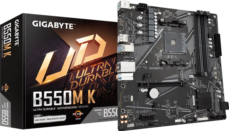 Gigabyte B550M K AMD AM4 Micro ATX Motherboard