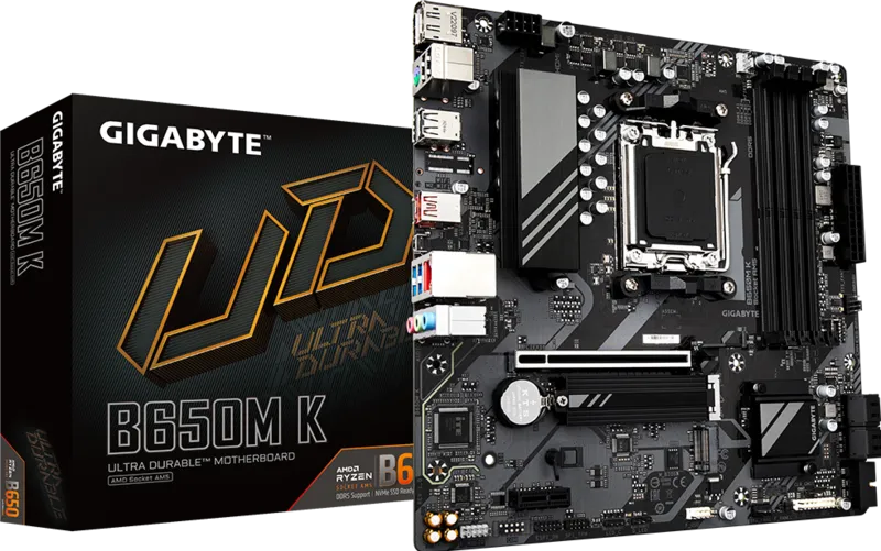 GIGABYTE B650M K AM5 AMD DDR5 MICRO-ATX MOTHERBOARD