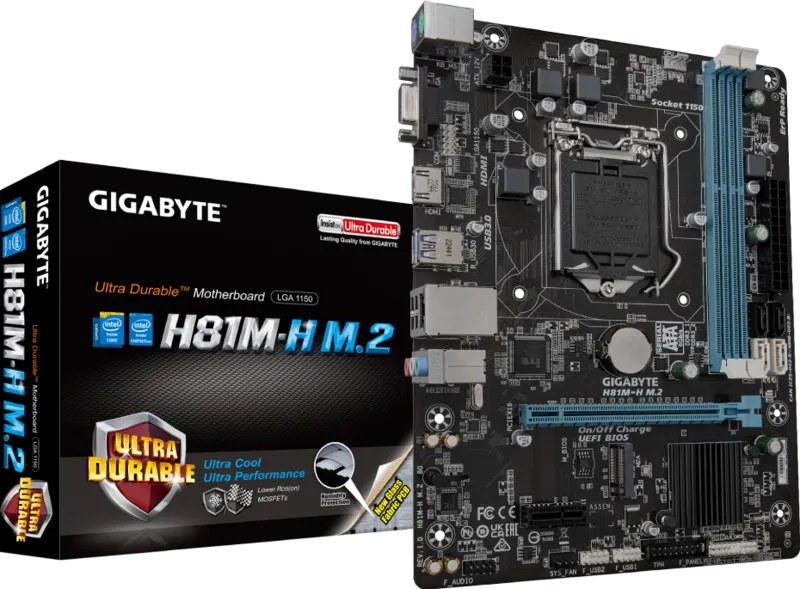 Gigabyte Intel GA-H81M-H M.2 DDR3 Motherboard