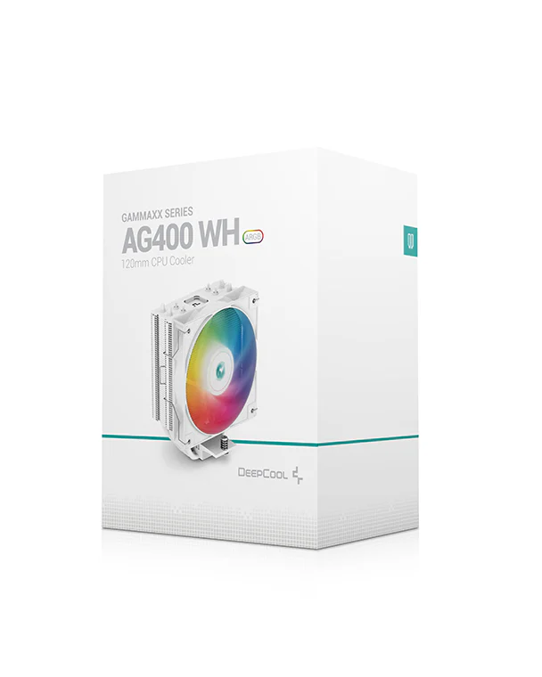 DEEPCOOL AG400 WH ARGB 120MM CPU COOLER