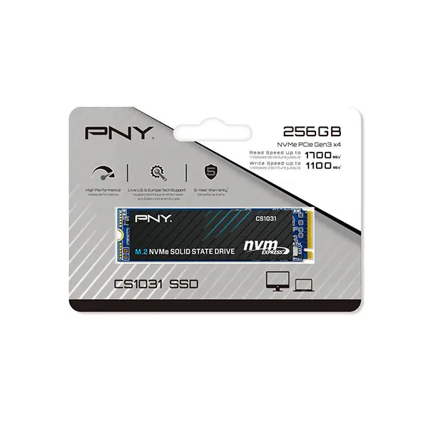 PNY CS1031 256GB M.2 2280 NVMe Gen3x4 SSD