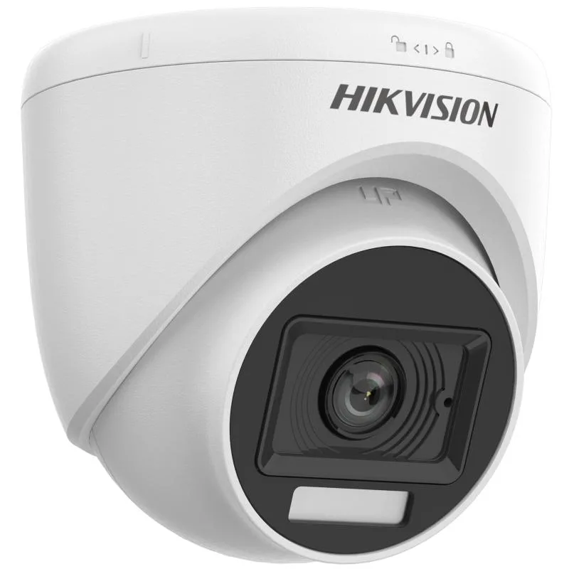 Hikvision DS-2CE76D0T-LPFS 2MP Smart Hybrid Light Audio Fixed Turret Camera