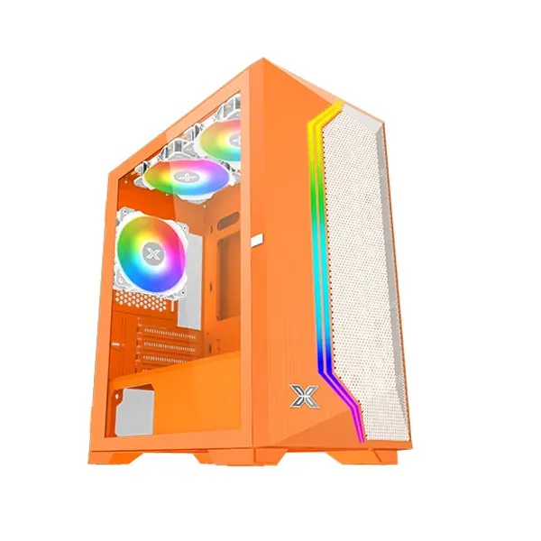 XIGMATEK Gemini II Orange mATX MINI TOWER Gaming Casing