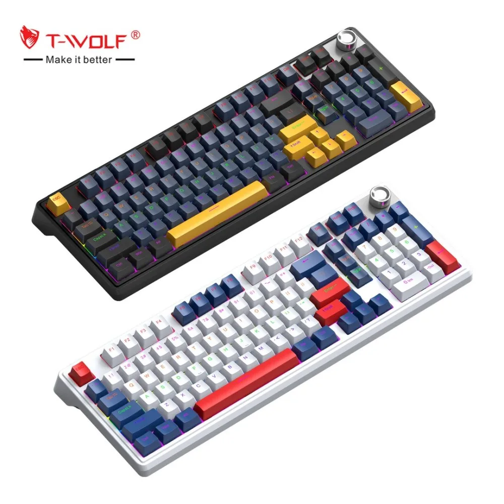 T-WOLF T78 Tri-mode Wireless Gaming Mechanical Keyboard